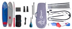 Starboard Waterman Package With Inflatable WindSUP IGO 11'2''x31''x6 Deluxe SC Starboard Compact Rig 5,5 Qm & Starboard Tiki Tech Paddel 3pice 2021